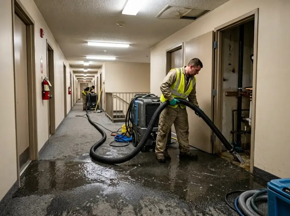 multi-unit-apartment-hallway-f-005 — frequently asked questions, Emergency Burst Pipe Water Extraction & Removal in Dillingh…